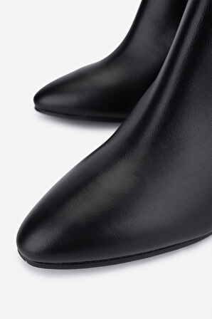 Valmenti Kadın Hakiki Deri Siyah Topuklu Bot 1154 860 BN BOT SK25-26 NERO