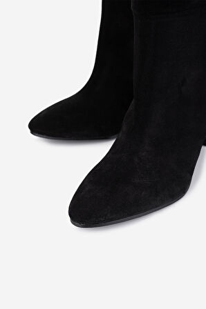 Valmenti Kadın Hakiki Deri Siyah Topuklu Çizme 1154 863 BN CZM SK25-26 NERO