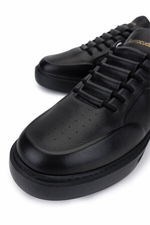 Barracuda Erkek Hakiki Deri Siyah Sneakers & Spor Ayakkabı 511 BU3510A ERK AYK Y24 BLACK/BLACK SOLE