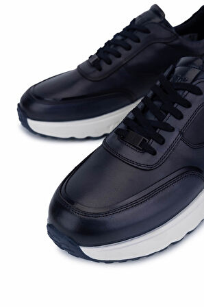 Tamer Tanca Erkek Hakiki Deri Lacivert Sneakers & Spor Ayakkabı 298 3133-8226 ERK AYK SK25-26 LACIVERT
