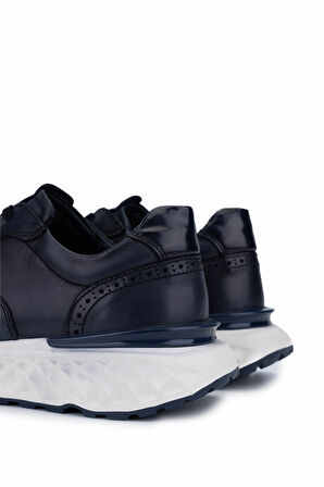 Tamer Tanca Erkek Hakiki Deri Lacivert Sneakers & Spor Ayakkabı 298 3133-8226 ERK AYK SK25-26 LACIVERT