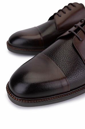 Tamer Tanca Erkek Hakiki Deri Taba Klasik Ayakkabı 183 27772 ERK AYK SK25-26 TABA DR/FLTR