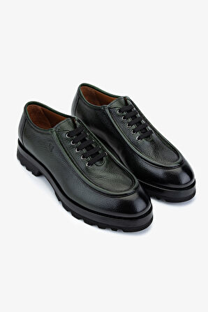 Valmenti Erkek Hakiki Deri Haki Casual Ayakkabı 987 251A ERK AYK SK25-26 HAKI GYK