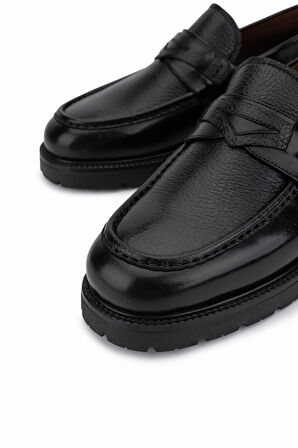 Tamer Tanca Erkek Hakiki Deri Siyah Klasik Ayakkabı 477 73202 ERK AYK SK25-26 SIYAH GYK/BFL