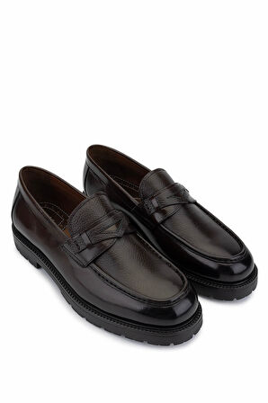 Tamer Tanca Erkek Hakiki Deri Kahverengi Klasik Ayakkabı 477 73202 ERK AYK SK25-26 KAHVE GYK/BFL