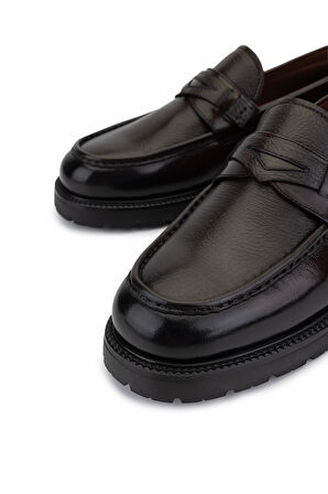 Tamer Tanca Erkek Hakiki Deri Kahverengi Klasik Ayakkabı 477 73202 ERK AYK SK25-26 KAHVE GYK/BFL