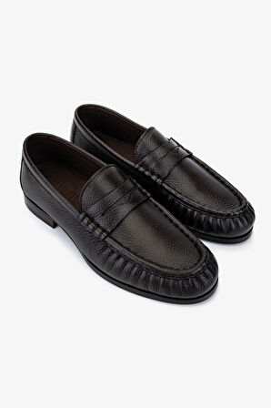 Valmenti Erkek Hakiki Deri Kahverengi Makosen Ayakkabı 477 VAL-68434 ERK AYK SK25-26 KAHVE GYK