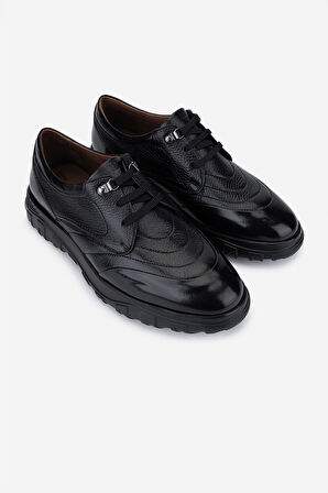 Valmenti Erkek Hakiki Deri Siyah Sneakers & Spor Ayakkabı 477 74012 ERK AYK SK25-26 SIYAH GYK/BFL