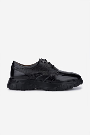 Valmenti Erkek Hakiki Deri Siyah Sneakers & Spor Ayakkabı 477 74012 ERK AYK SK25-26 SIYAH GYK/BFL