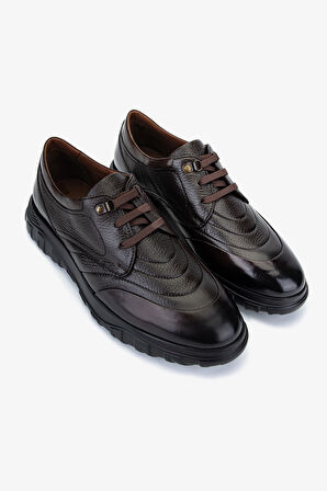 Valmenti Erkek Hakiki Deri Kahverengi Sneakers & Spor Ayakkabı 477 74012 ERK AYK SK25-26 KAHVE GYK/BFL