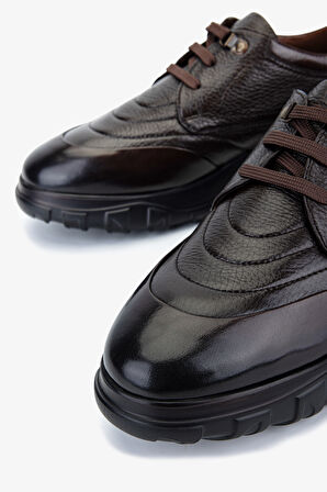 Valmenti Erkek Hakiki Deri Kahverengi Sneakers & Spor Ayakkabı 477 74012 ERK AYK SK25-26 KAHVE GYK/BFL