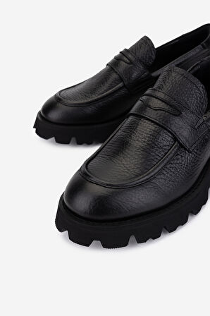 Valmenti Erkek Hakiki Deri Siyah Loafer Ayakkabı 1093 1902 ERK AYK SK25-26 SIYAH IR FLTR