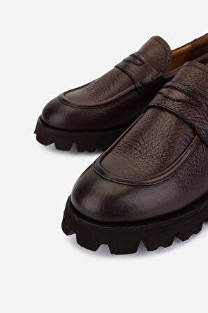 Valmenti Erkek Hakiki Deri Taba Loafer Ayakkabı 1093 1902 ERK AYK SK25-26 TABA IR FLTR