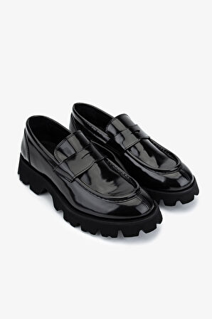 Valmenti Erkek Hakiki Deri Siyah Açma Loafer Ayakkabı 1093 1901 ERK AYK SK25-26 SIYAH ACMA