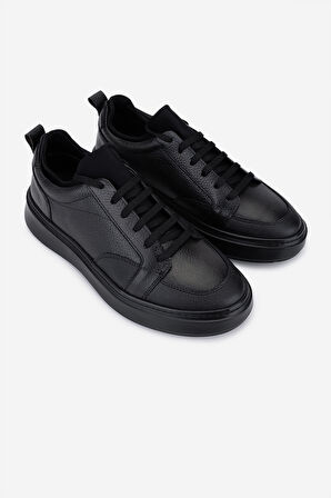 Valmenti Erkek Hakiki Deri Siyah Sneakers & Spor Ayakkabı 1093 2025 ERK AYK SK25-26 SIYAH ALKL