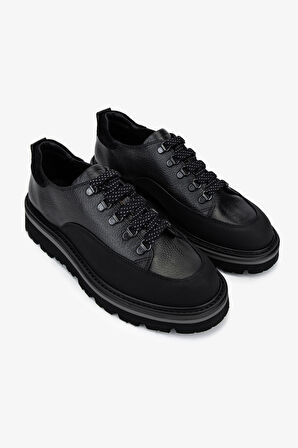 Valmenti Erkek Hakiki Deri Siyah Casual Ayakkabı 1093 2021 ERK AYK SK25-26 SIYAH