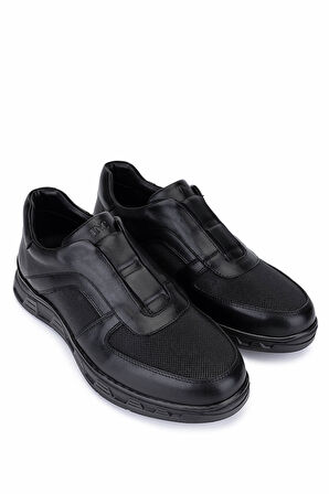 Tamer Tanca Erkek Hakiki Deri Siyah Sneakers & Spor Bot 298 3299-56602 ERK BOT SK25-26 SIYAH