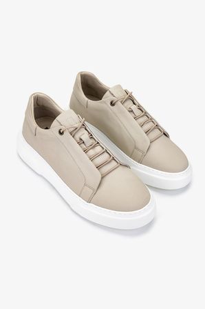 Valmenti Erkek Hakiki Deri Sneakers & Spor Ayakkabı 965 2617 ERK AYK Y25 BEJ ZUMA