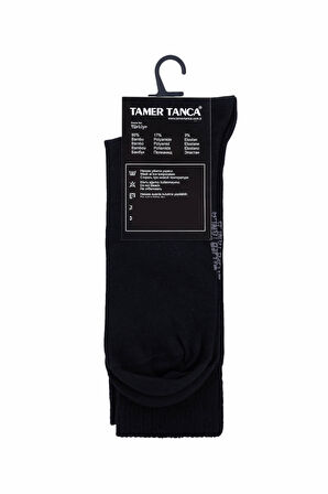 Tamer Tanca Erkek Tekstil Siyah Diyabet Çorap 1114 32 ERK U-DYBTK CRP 40-44 SIYAH