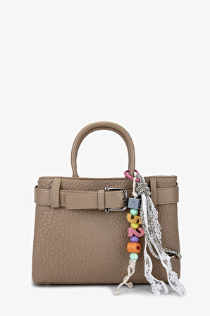 Valmenti Kadın Suni Deri Taupe Omuz Çanta 921 27091 BN CNT SK25-26 TAUPE