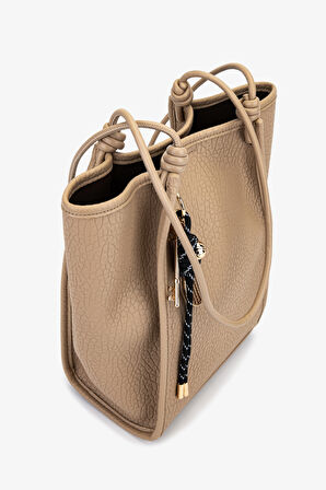 Valmenti Kadın Suni Deri Taupe Omuz Çanta 921 27080 BN CNT SK25-26 TAUPE