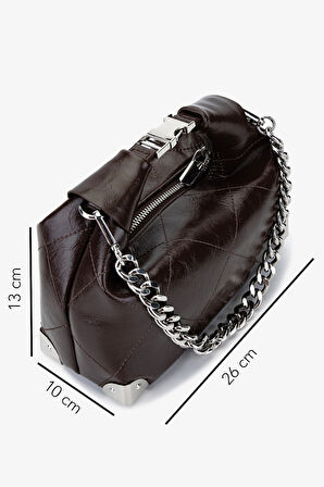 Valmenti Kadın Suni Deri Kahverengi Omuz Çanta 921 27163 BN CNT SK25-26 KAHVE