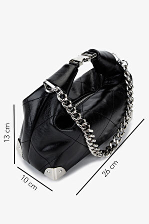 Valmenti Kadın Suni Deri Siyah Omuz Çanta 921 27163 BN CNT SK25-26 SIYAH