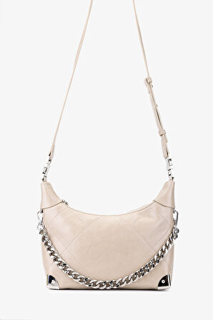 Valmenti Kadın Suni Deri Bej Omuz Çanta 921 27163 BN CNT SK25-26 BEJ