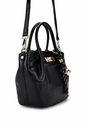 Tamer Tanca Kadın Suni Deri Siyah Omuz Çanta 921 27145 BN CNT SK25-26 SIYAH