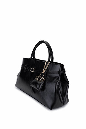 Tamer Tanca Kadın Suni Deri Siyah Omuz Çanta 921 27148 BN CNT SK25-26 SIYAH