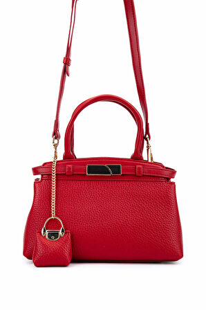 Tamer Tanca Kadın Suni Deri Kırmızı Omuz Çanta 921 27150 BN CNT SK25-26 KIRMIZI