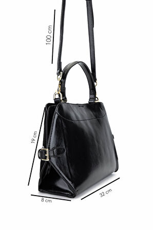Tamer Tanca Kadın Suni Deri Siyah Omuz Çanta 921 27082 BN CNT SK25-26 SIYAH