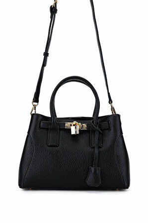 Tamer Tanca Kadın Suni Deri Siyah Omuz Çanta 921 27083 BN CNT SK25-26 SIYAH