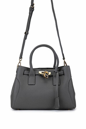 Tamer Tanca Kadın Suni Deri Gri Omuz Çanta 921 27083 BN CNT SK25-26 GRI