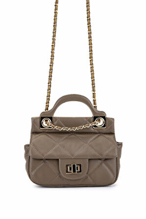 Tamer Tanca Kadın Suni Deri Gri Omuz Çanta 921 27129 BN CNT SK25-26 GRI