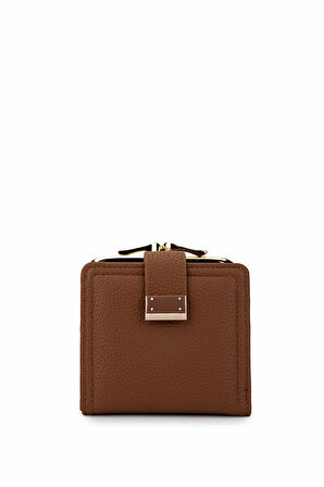Tamer Tanca Kadın Suni Deri Camel Cüzdan 921 27077 BN CZDN SK25-26 CAMEL