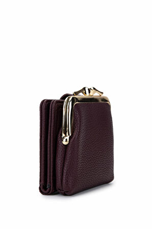 Tamer Tanca Kadın Suni Deri Bordo Cüzdan 921 27077 BN CZDN SK25-26 BORDO