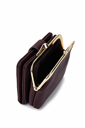 Tamer Tanca Kadın Suni Deri Bordo Cüzdan 921 27077 BN CZDN SK25-26 BORDO