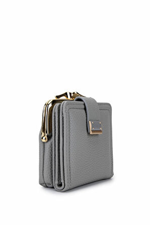 Tamer Tanca Kadın Suni Deri Gri Cüzdan 921 27077 BN CZDN SK25-26 GRI