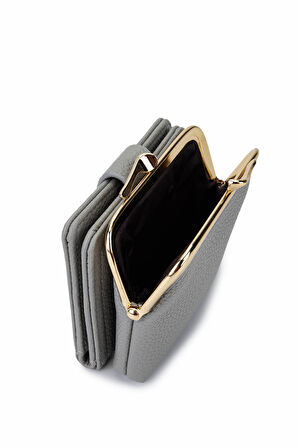 Tamer Tanca Kadın Suni Deri Gri Cüzdan 921 27077 BN CZDN SK25-26 GRI