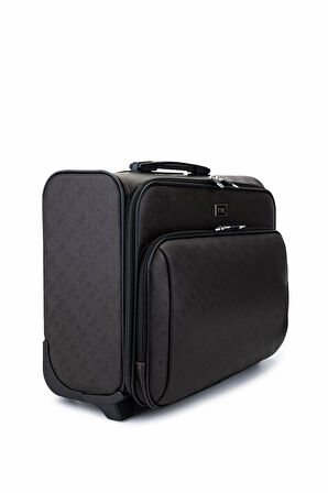 Tamer Tanca Unisex Suni Deri Kahverengi Valiz 971 56 KABIN PILOT VALIZ KAHVE MNG