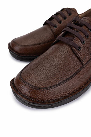 Tamer Tanca Erkek Hakiki Deri Kahverengi Casual Ayakkabı 478 F5052 ERK AYK SK25-26 KAHVE