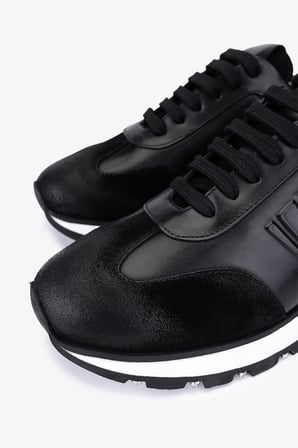 Valmenti Erkek Hakiki Deri Siyah Süet Sneakers & Spor Ayakkabı 1093 1898 ERK AYK SK25-26 SIYAH SUET/SYH