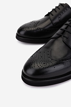 Valmenti Erkek Hakiki Deri Siyah Klasik Ayakkabı 1157 40-119 ERK AYK SK25-26 SIYAH