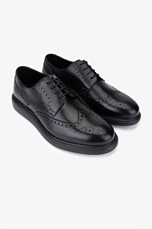 Valmenti Erkek Hakiki Deri Siyah Casual Ayakkabı 1157 253-11 ERK AYK SK25-26 SIYAH