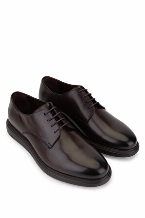 Tamer Tanca Erkek Hakiki Deri Kahverengi Klasik Ayakkabı 1157 253-1 ERK AYK SK25-26 KAHVE DR