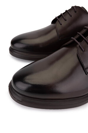 Tamer Tanca Erkek Hakiki Deri Kahverengi Klasik Ayakkabı 1157 253-1 ERK AYK SK25-26 KAHVE DR