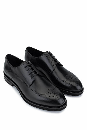 Tamer Tanca Erkek Hakiki Deri Siyah Klasik Ayakkabı 1157 40-120 ERK AYK SK25-26 SIYAH SPIRO