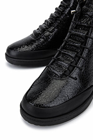 Tamer Tanca Kadın Hakiki Deri Siyah Bot 1053 3762 BN BOT SK25-26 SIYAH DR/KIR RGN