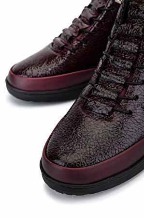 Tamer Tanca Kadın Hakiki Deri Bordo Bot 1053 3762 BN BOT SK25-26 BORDO DR/KIR RGN